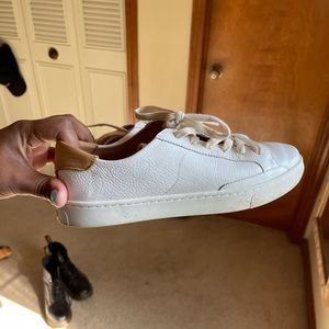 Off white Soludos tennis shoes. Worn a handful of times, in great condition!